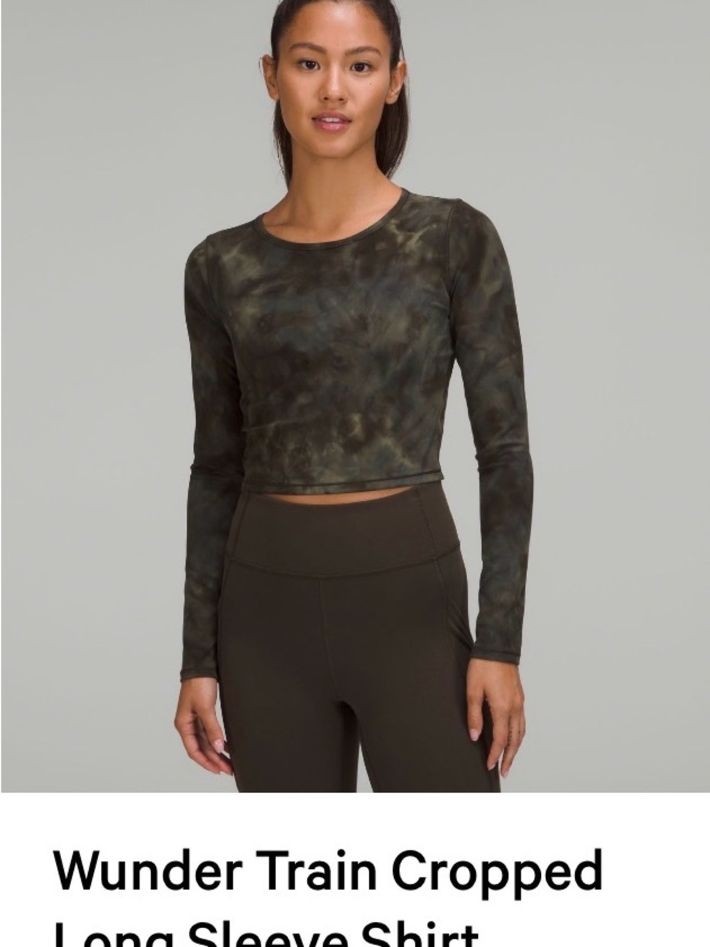 Wonder train cropped green shirt - Size 0